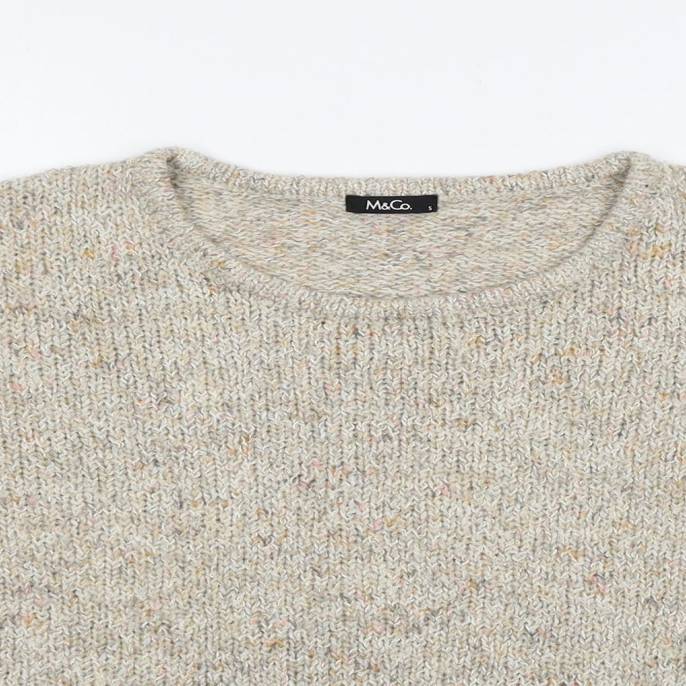 M&Co Womens Beige   Pullover Jumper Size S