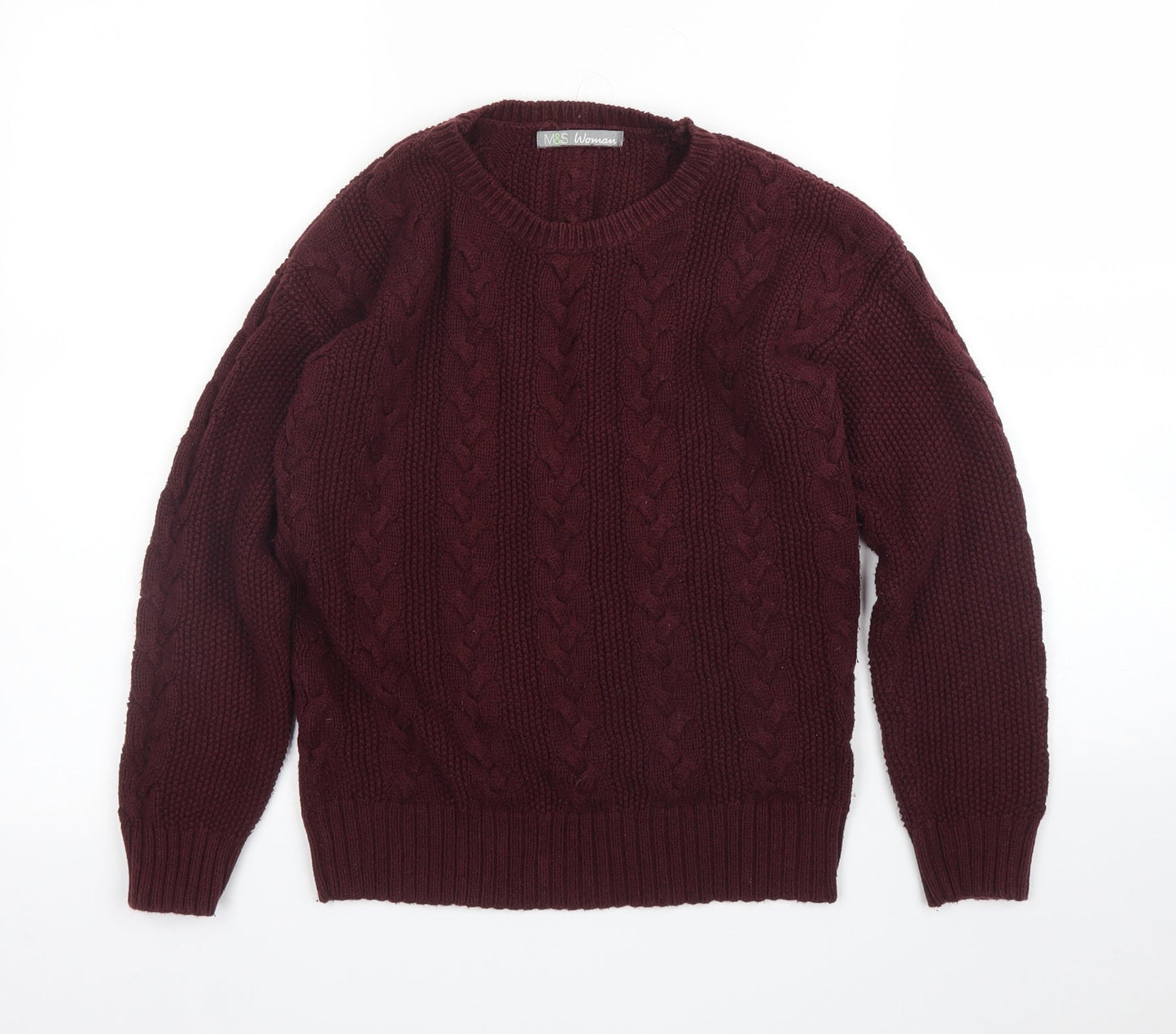 M&S Womens Purple   Pullover Jumper Size 8