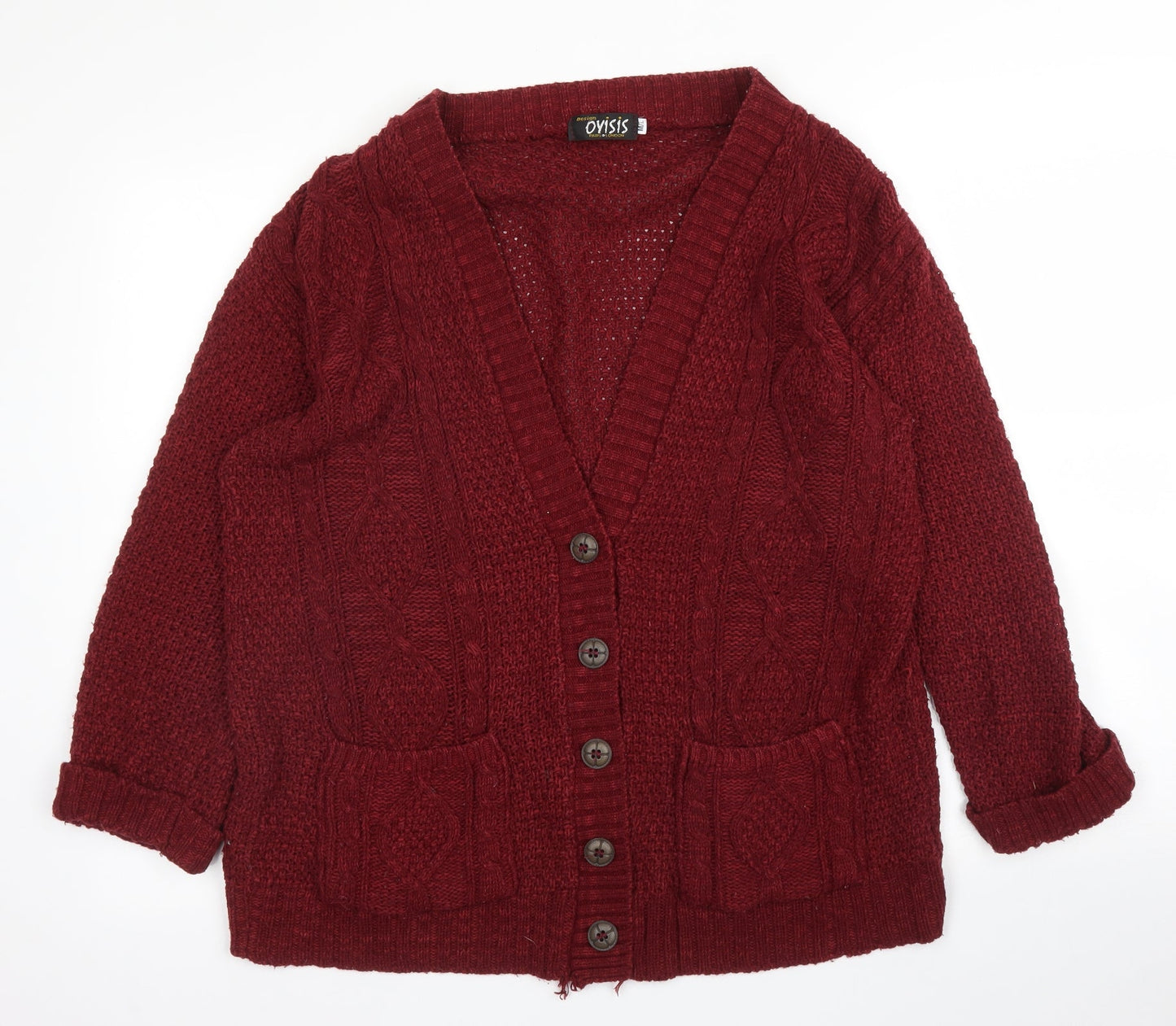 Oyisis Womens Purple   Cardigan Jumper Size M