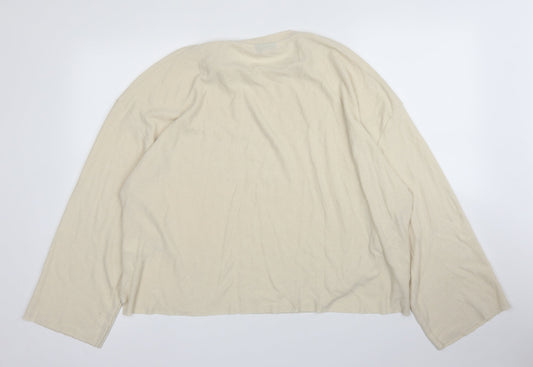 Topshop Womens Beige   Pullover Jumper Size 16