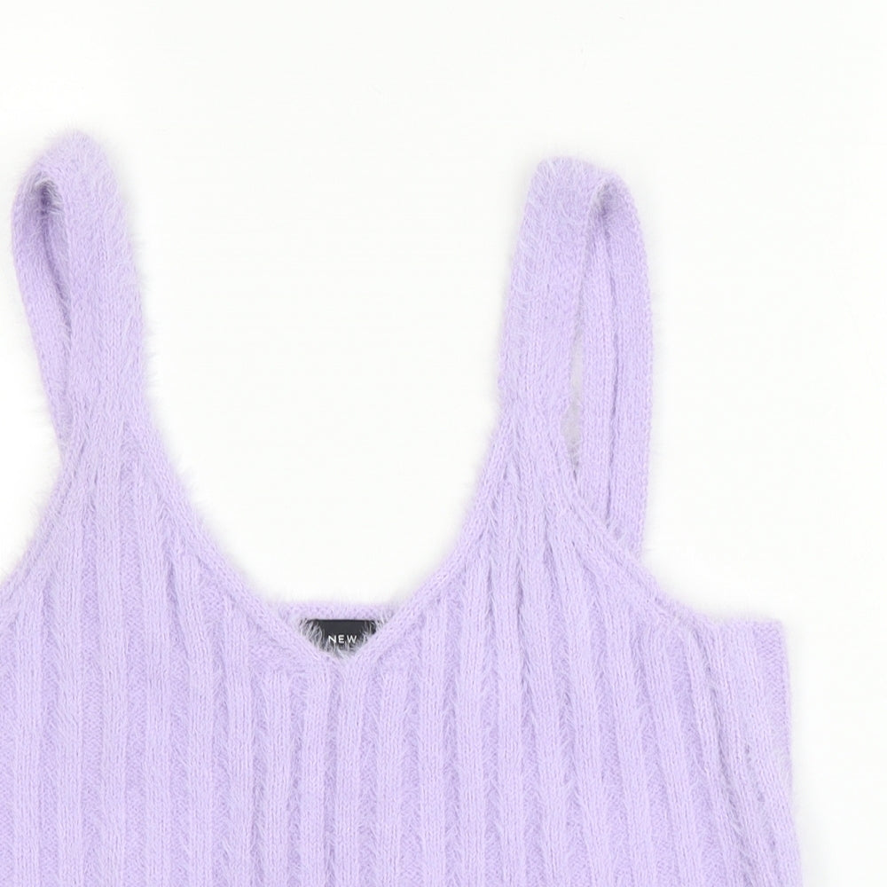 New Look Womens Purple   Basic Tank Size L