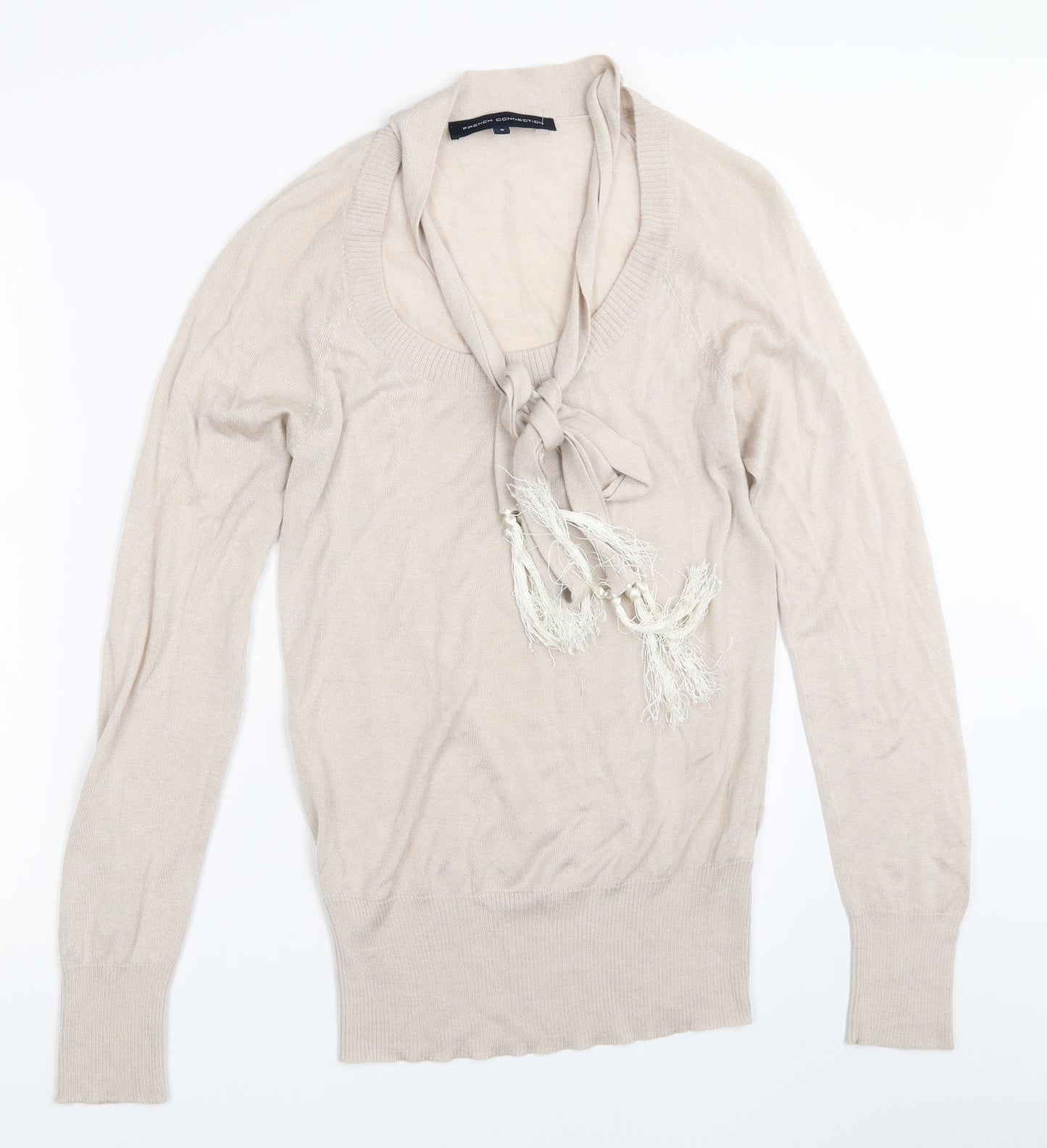 French Connection Womens Beige   Pullover Jumper Size S