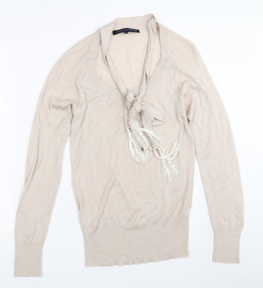 French Connection Womens Beige   Pullover Jumper Size S