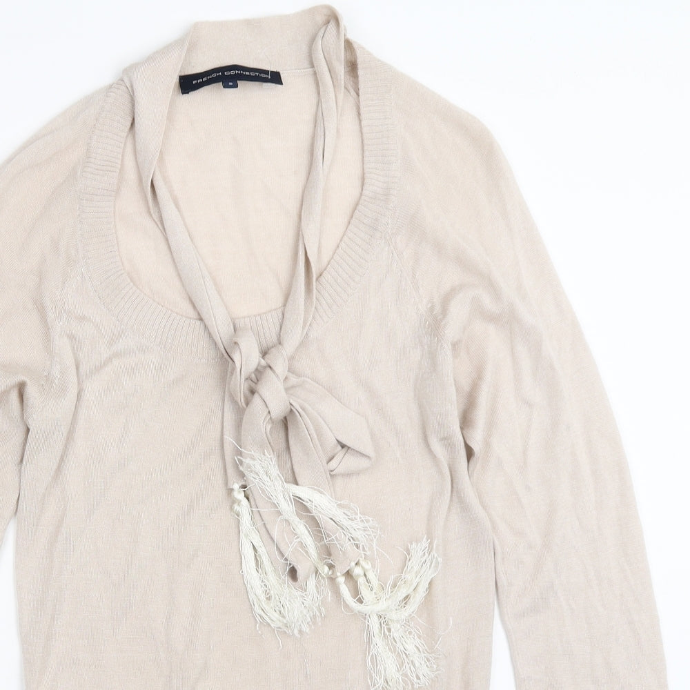 French Connection Womens Beige   Pullover Jumper Size S