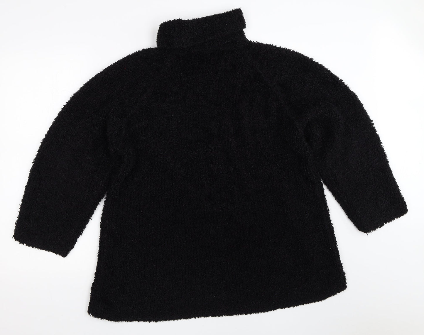 Abstract Womens Black   Pullover Jumper Size S