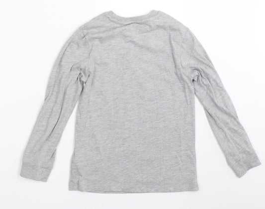 Marks and Spencer Boys Grey   Basic T-Shirt Size 7-8 Years