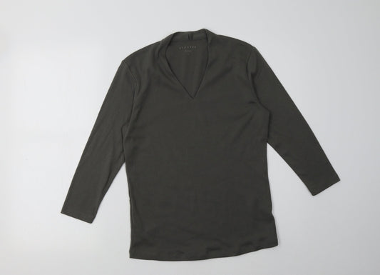vizaviv Womens Green   Pullover Sweatshirt Size 10