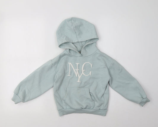 Matalan Girls Green   Pullover Hoodie Size 7 Years