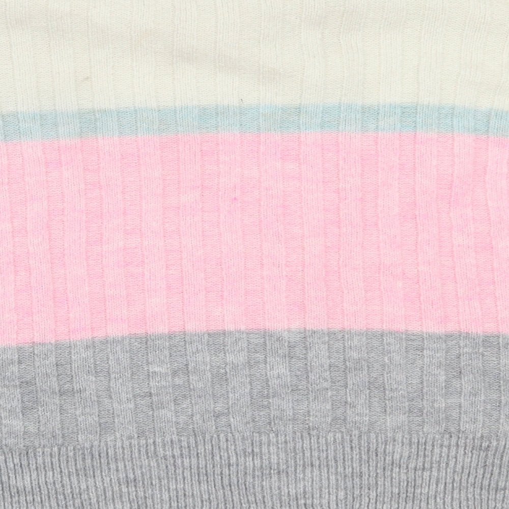 Papaya Womens Multicoloured Striped  Pullover Jumper Size S