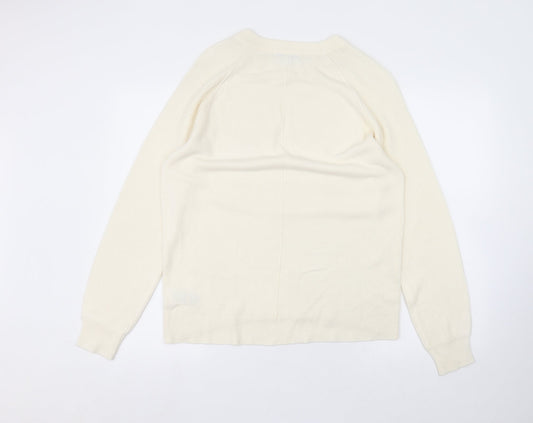 NEXT Womens White   Pullover Jumper Size S