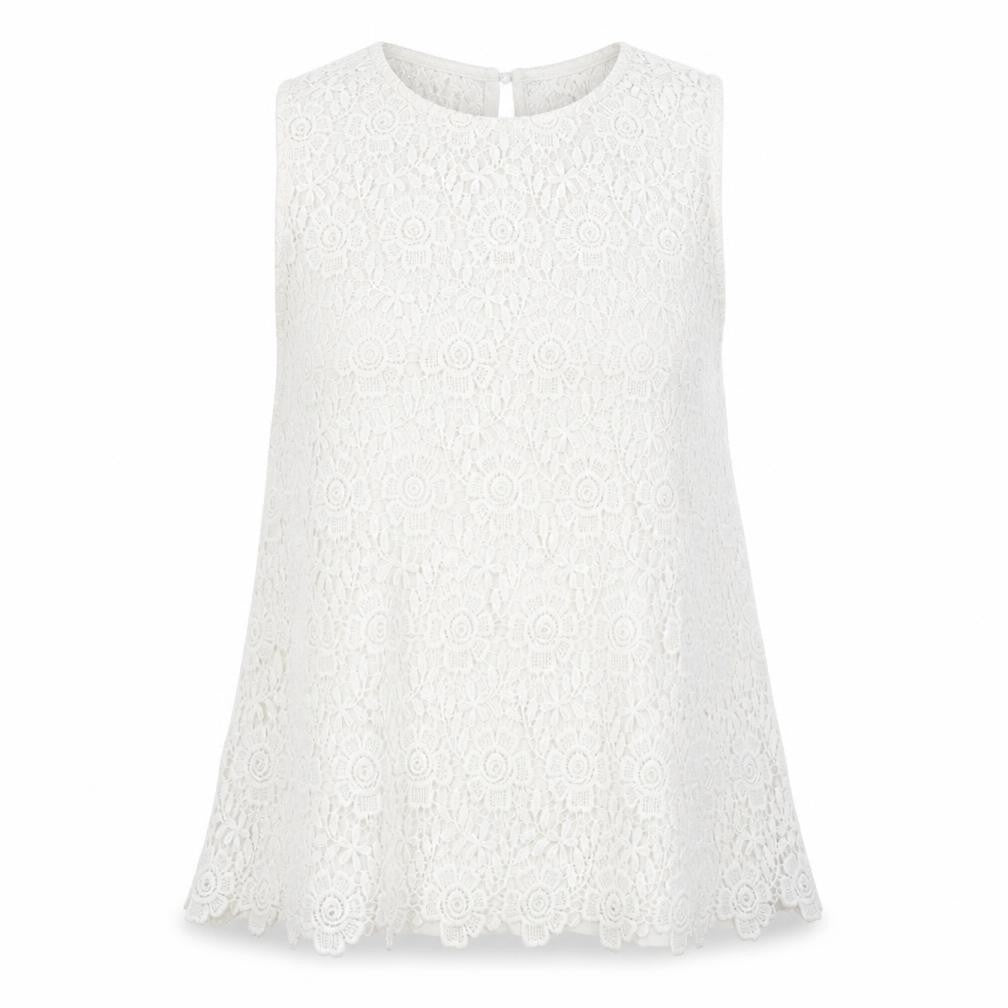 ribon Womens White   Basic T-Shirt Size 12