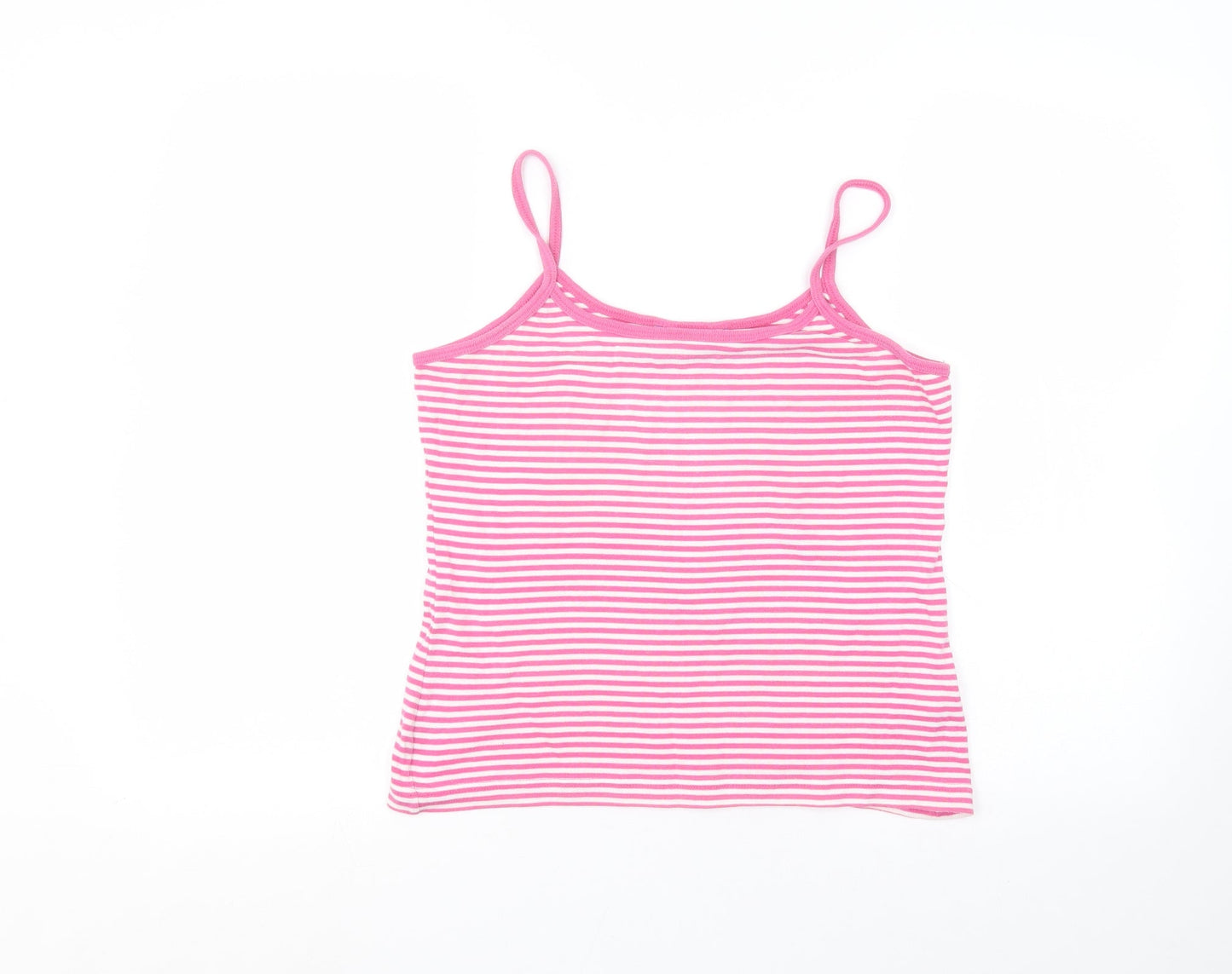 Essentials Womens White Striped  Basic T-Shirt Size 16