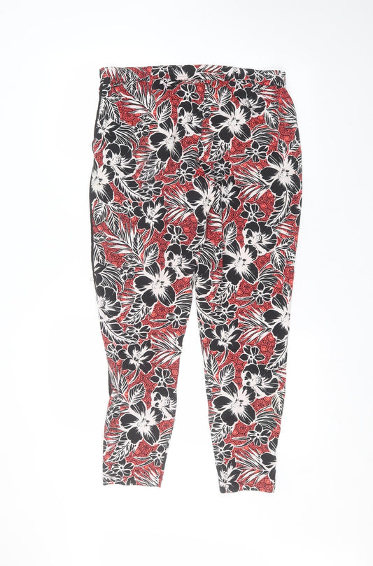 New Look Womens Red   Trousers  Size 8 L25 in