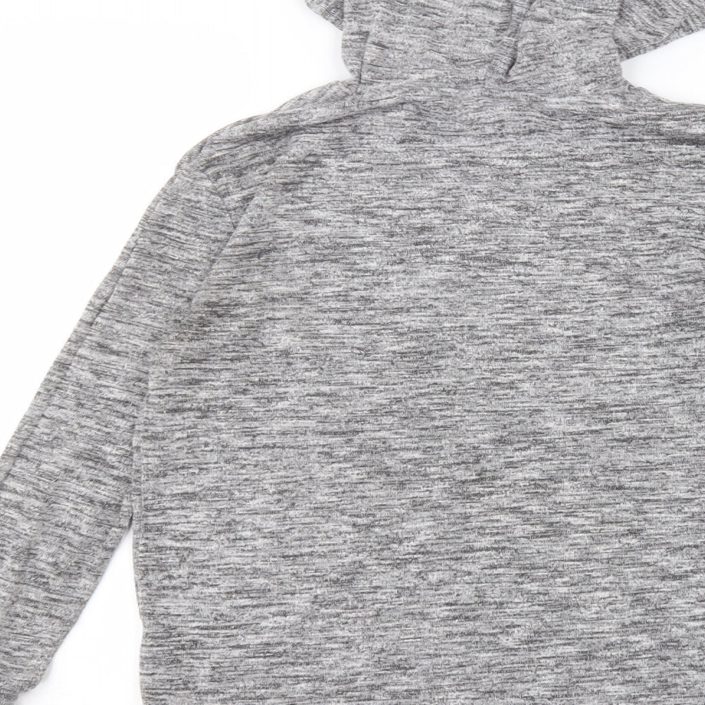 Papaya Womens Grey   Pullover Hoodie Size XS