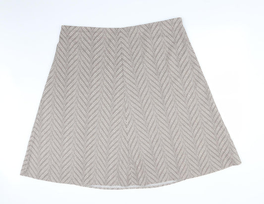 BM Womens Multicoloured Striped  A-Line Skirt Size 24