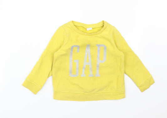 Gap Boys Yellow   Pullover Sweatshirt Size 2 Years  - GAP