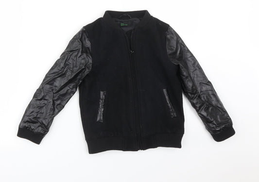 STILE BENETTON Boys Black   Jacket  Size S