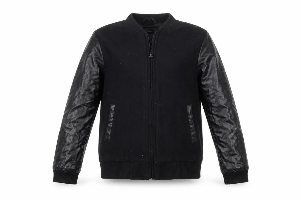 Stile Benetton Boys Black Jacket Size S