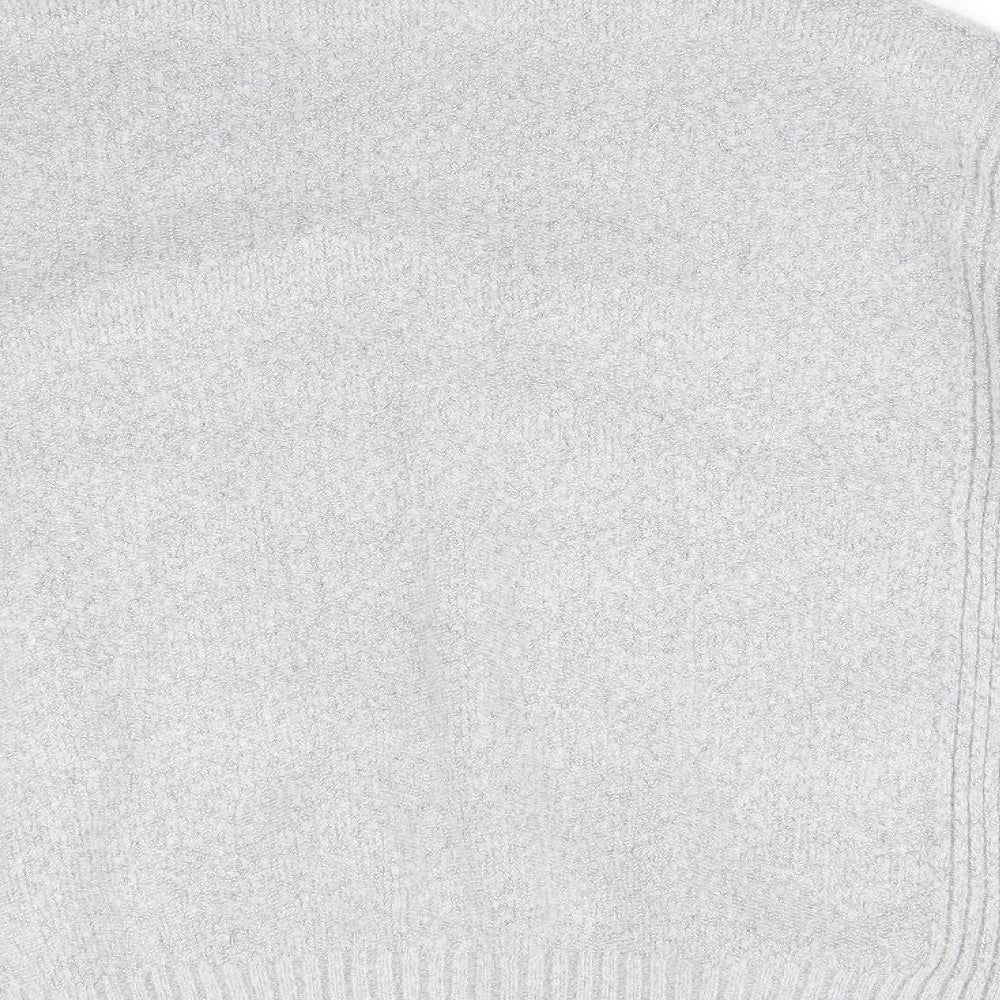 Wallis Womens Silver   Basic T-Shirt Size M