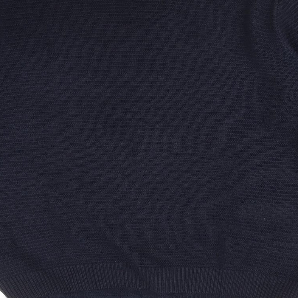 M&S Mens Blue Striped  Pullover Sweatshirt Size L