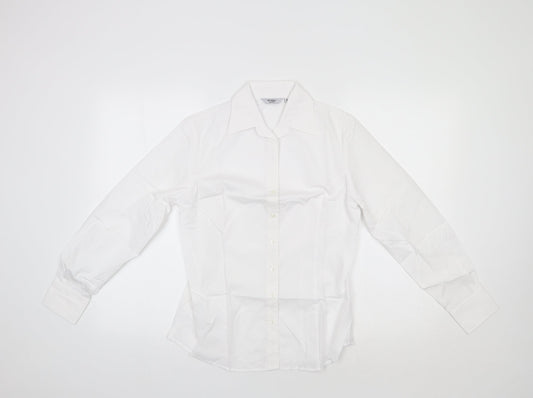 Disley Womens White   Basic Button-Up Size 8