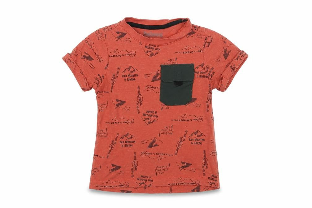 Nutmeg Baby Orange   Basic T-Shirt Size 12-18 Months