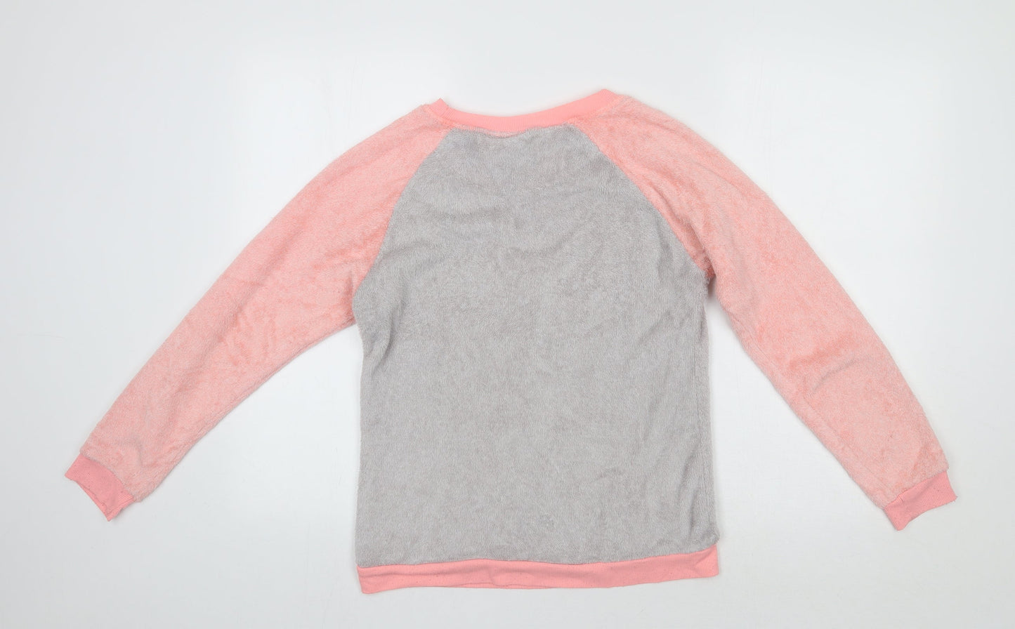 Primark Womens Grey Solid  Top Pyjama Top Size S  - Mickey Mouse