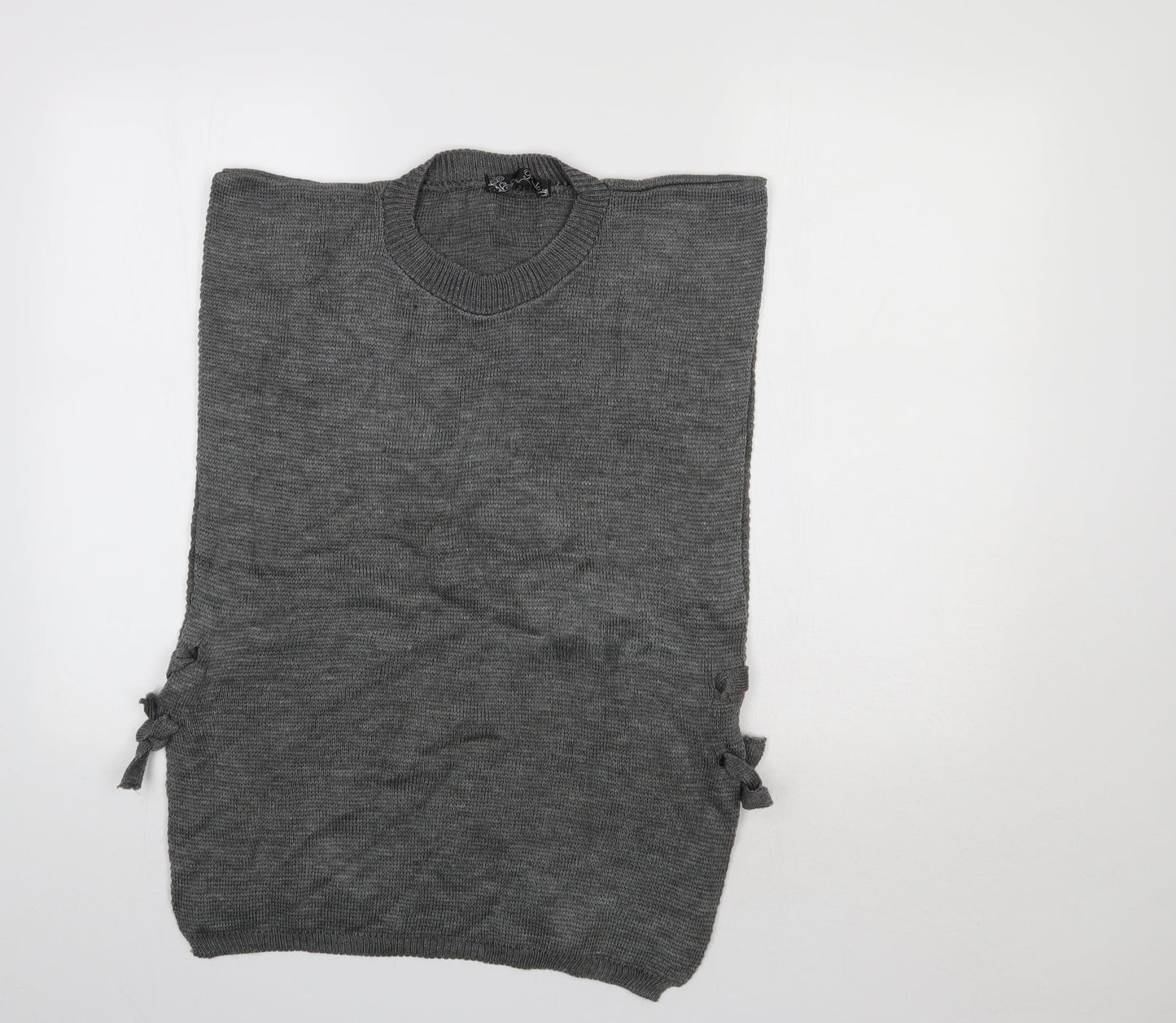 PINK Womens Grey   Pullover Jumper Size S
