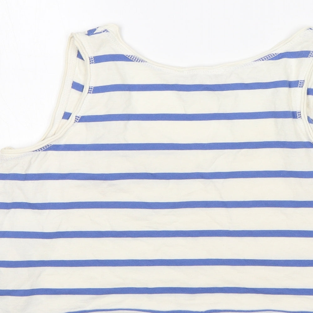 New Look Womens Multicoloured Striped  Cropped Tank Size 6