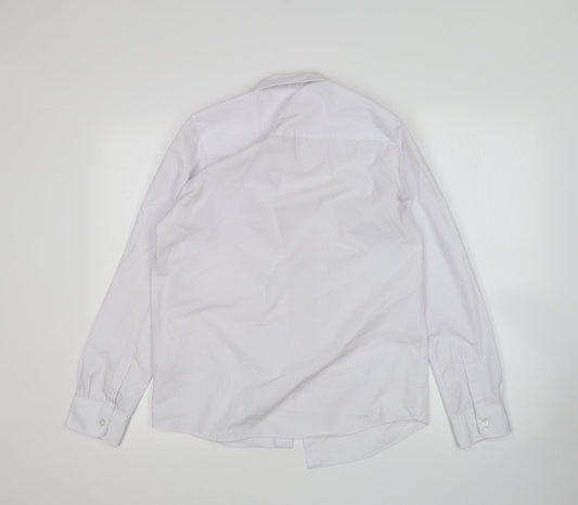 F&F Boys White   Basic Button-Up Size 13-14 Years  - School wear