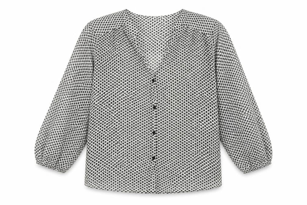 H&M Womens Multicoloured Polka Dot  Basic Blouse Size 8