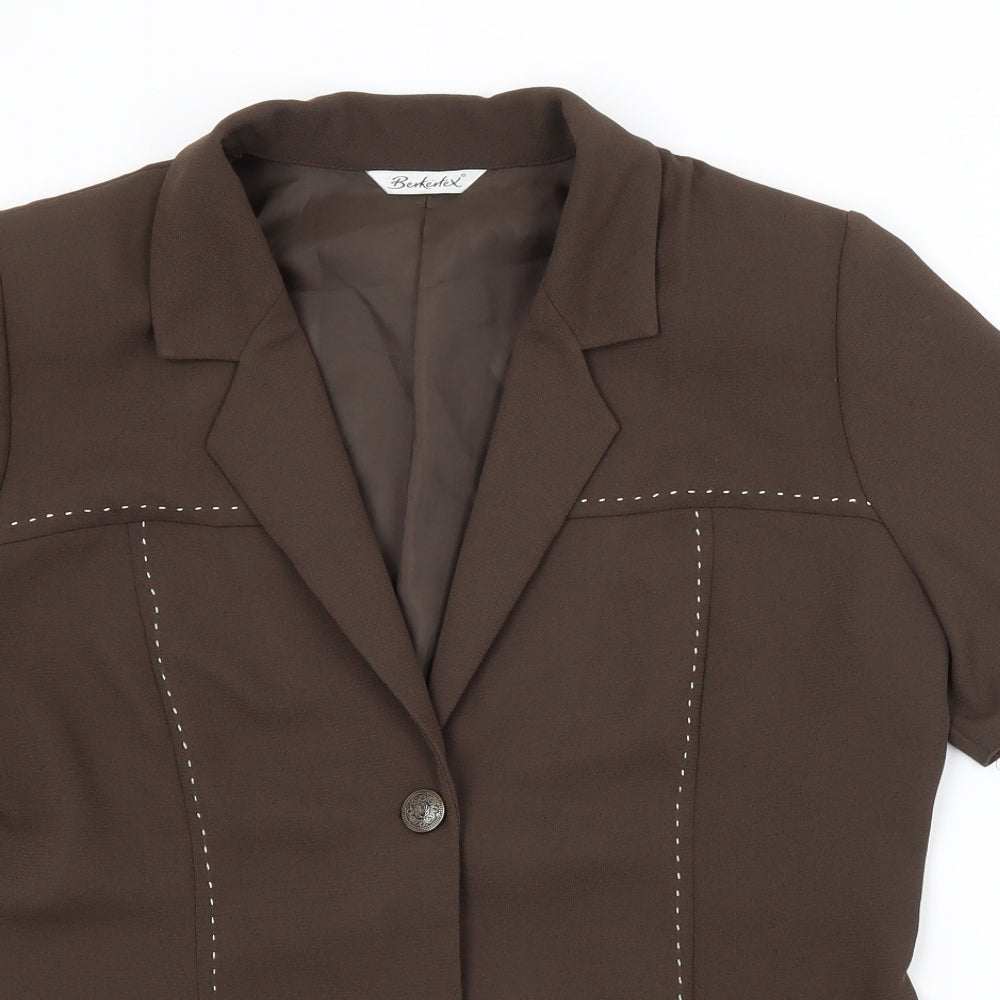 Berkertex Womens Brown   Jacket  Size 16