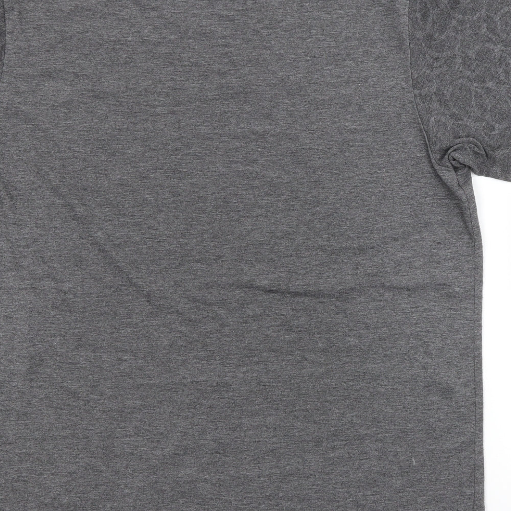 Burton Mens Grey Paisley   T-Shirt Size M