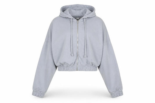 Preworn Womens Grey   Full Zip Hoodie Size L