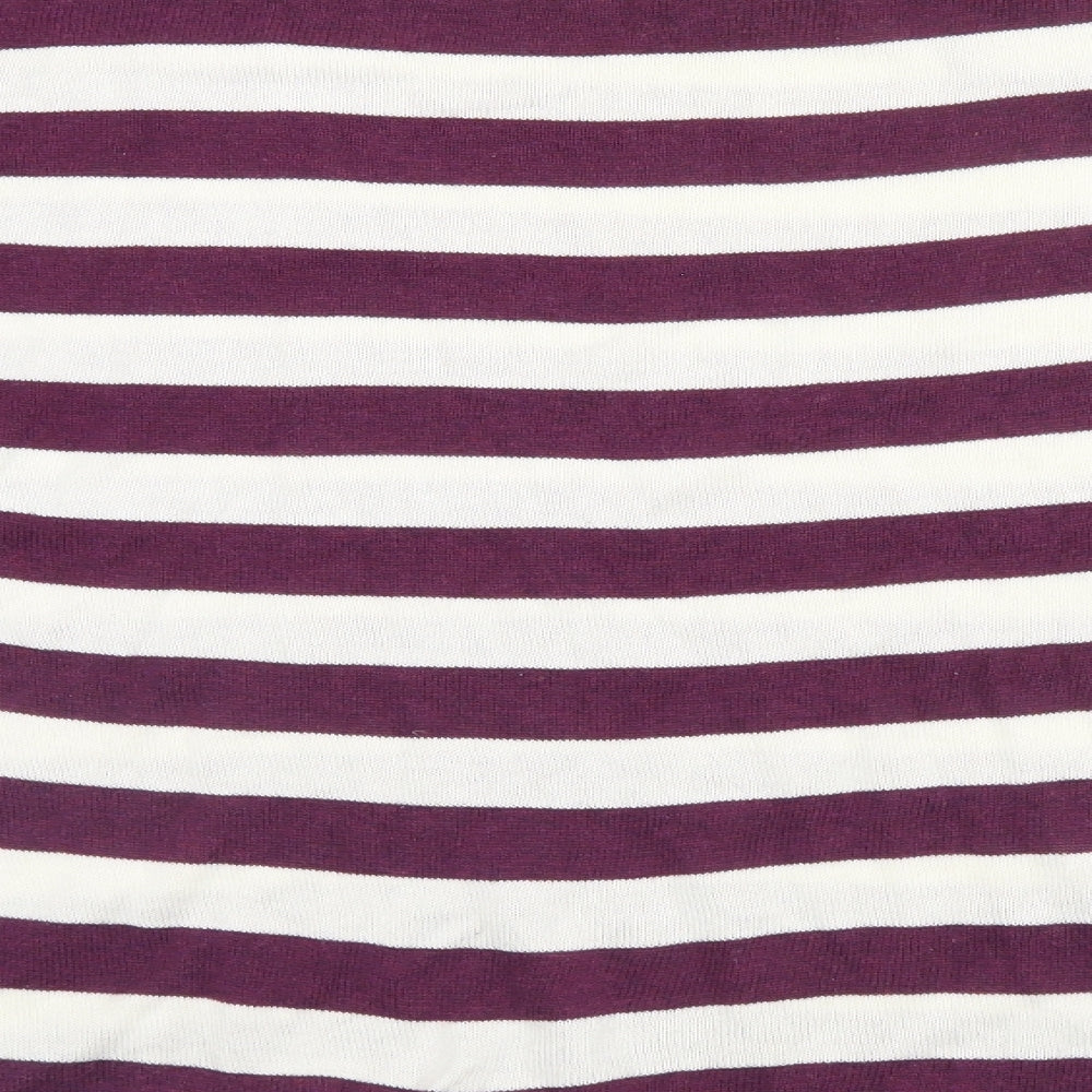 Divided Womens Blue Striped  Pullover Jumper Size 8