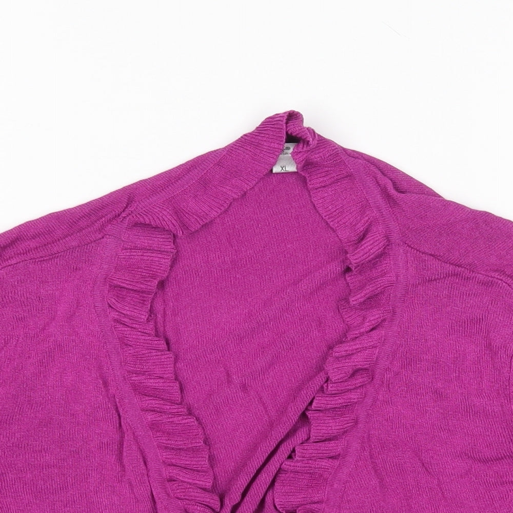Klass Womens Purple   Cardigan Jumper Size XL