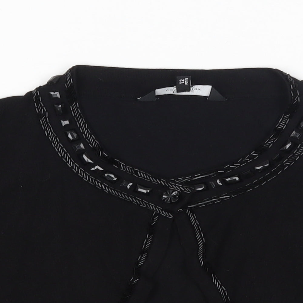 Debenhams Womens Black   Cardigan Jumper Size 12