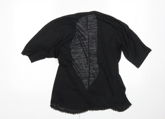 Dorothy Perkins Womens Black   Cardigan Jumper Size M