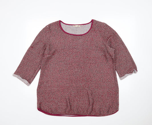 Epilogue Womens Multicoloured Striped  Pullover Jumper Size 18