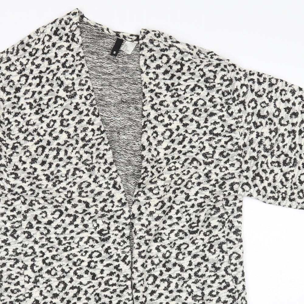 H&M Womens Multicoloured Animal Print  Cardigan Jumper Size S