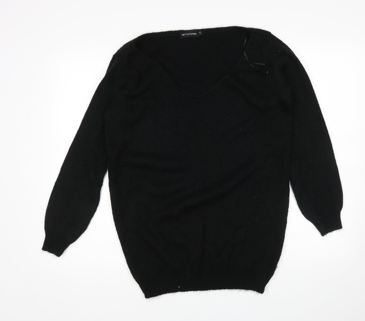 PRETTYLITTLETHING Womens Black   Pullover Jumper Size S