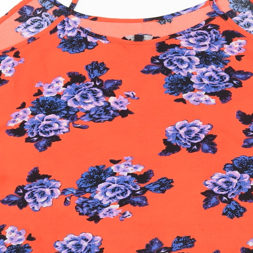 Papaya Womens Multicoloured Floral  Basic Blouse Size 8