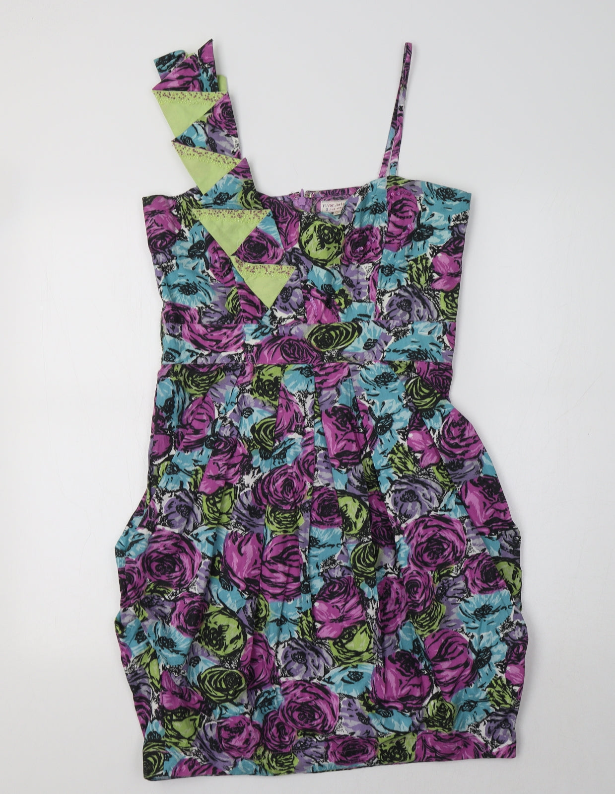 River Island Womens Multicoloured Floral  Bodycon  Size 12