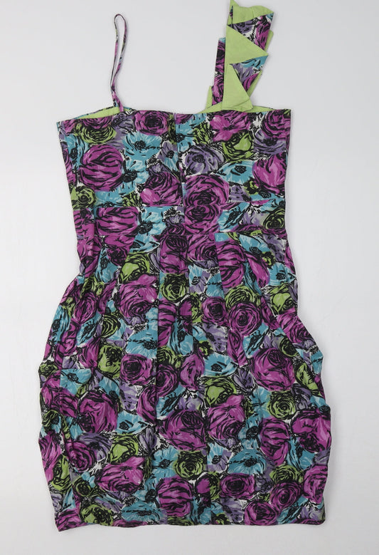 River Island Womens Multicoloured Floral  Bodycon  Size 12