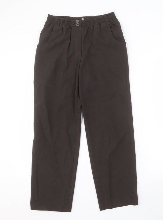 Preworn Womens Brown   Trousers  Size 12 L25 in