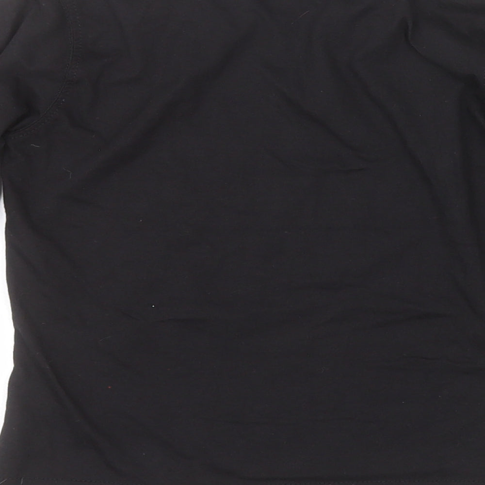 GW CLASSY Girls Black   Basic T-Shirt Size 5-6 Years