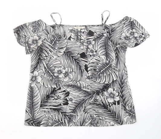 Peacocks Womens Multicoloured Floral  Basic Blouse Size 14