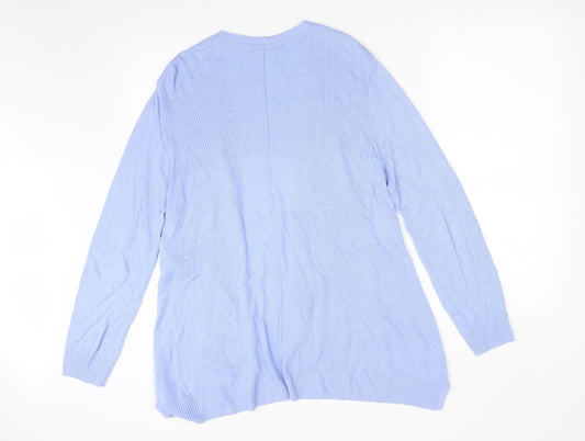 M&S Womens Purple   Cardigan Jumper Size 12