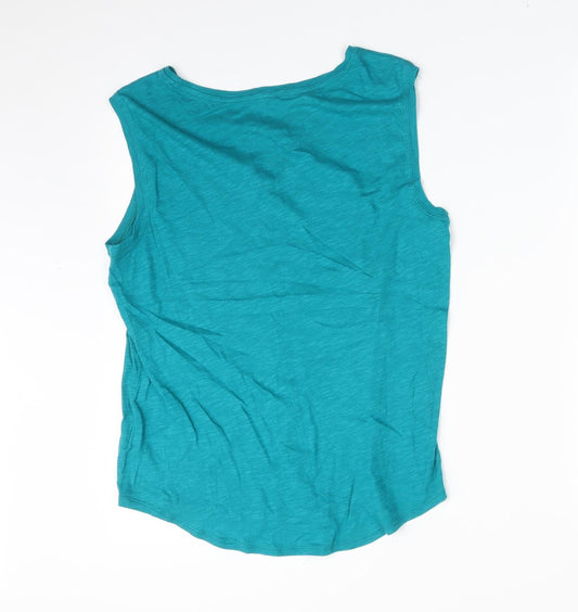 Gap Womens Green Floral  Basic T-Shirt Size S