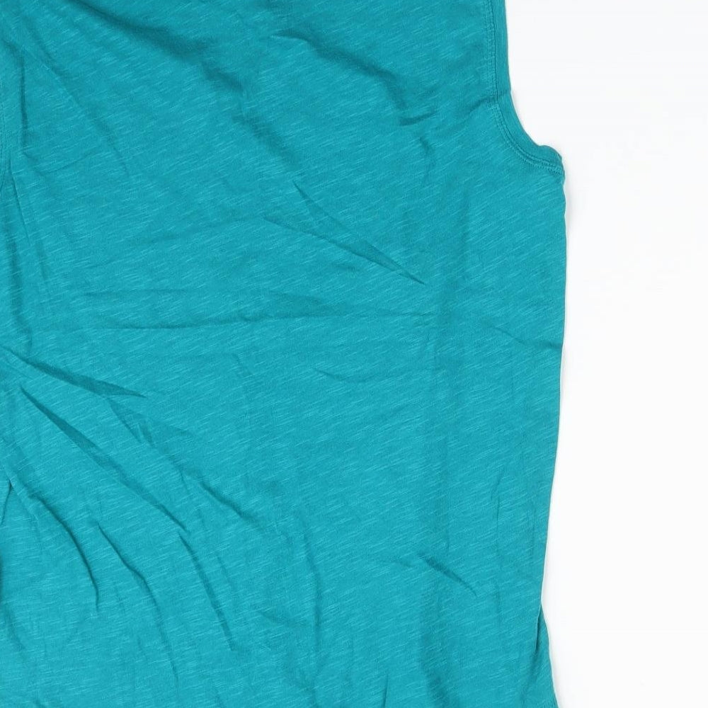 Gap Womens Green Floral  Basic T-Shirt Size S